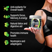 Cargar imagen en el visor de la galería, Gmu Sport Daily Greens & Reds Superfood Powder Potentes