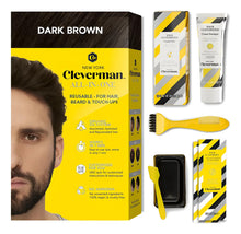 Cargar imagen en el visor de la galería, Cleverman Kit De Tinte Para Cabello Y Barba Marrón Oscuro