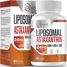 Cargar imagen en el visor de la galería, Liposomal Astaxanthin Supplement 24 Mg Maximum Absorption