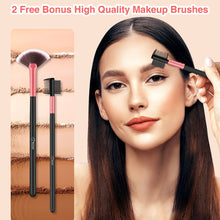 Cargar imagen en el visor de la galería, Bestope Pro Juego De Brochas De Maquillaje 16 Piezas De