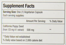 Cargar imagen en el visor de la galería, Bio Nutrition California Poppy Vegi-caps 60 Unidades