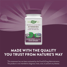 Cargar imagen en el visor de la galería, Natures Way Gymnema Capsules 500 Mg Por Porción 60 Unidades