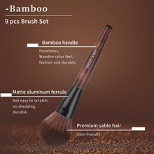 Cargar imagen en el visor de la galería, Juego De Brochas De Maquillaje De Bambú Profesional Juego De