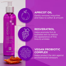 Cargar imagen en el visor de la galería, Andalou Naturals Leche Limpiadora Probiótica de Albaricoque | 6 oz | Piel Deshidratada y Madura