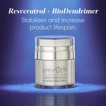 Cargar imagen en el visor de la galería, Amruth Resveratrol Crema Facial Antienvejecimiento Diaria