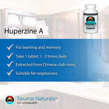 Cargar imagen en el visor de la galería, Source Naturals Huperzina A Para El Aprendizaje Y La