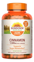 Cargar imagen en el visor de la galería, Cápsulas De Canela De Sundown Apoyan El Metabolismo Del