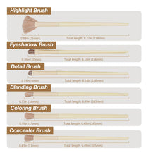 Cargar imagen en el visor de la galería, Juego De Brochas De Maquillaje Sintéticas Para Base Polvo