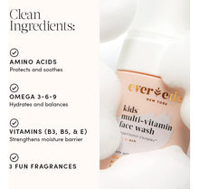 Cargar imagen en el visor de la galería, Evereden Lavado Facial Niños Jugo de Melón 3.4 fl oz | Multivitamínico | Plant-Based | Hipoalergénico | No Tóxico | Dermatológicamente Probado