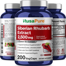 Cargar imagen en el visor de la galería, Nusapure Extracto De Ruibarbo Siberiano 10:1 2500 Mg 200