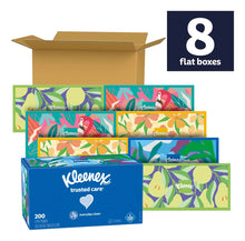 Cargar imagen en el visor de la galería, Kleenex Trusted Care Pañuelos Faciales 8 Cajas Planas 200