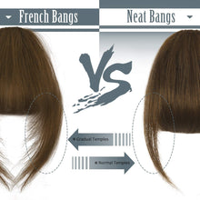 Cargar imagen en el visor de la galería, Barsdar Flequillo Con Clip 100 % Cabello Humano Real Color