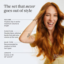 Cargar imagen en el visor de la galería, Luxy Extensiones Clásicas De Cabello Con Clip 100% Cabello