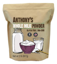 Cargar imagen en el visor de la galería, Anthonys Leche Entera En Polvo 2 Libras Sin Gluten Sin Omg