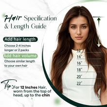 Cargar imagen en el visor de la galería, Runature Extensiones De Cabello Humano Real Con Pinzas