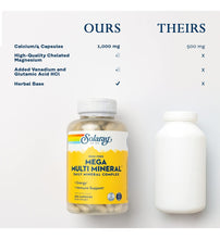 Cargar imagen en el visor de la galería, Solaray Mega Multi Mineral -200 Cápsulas