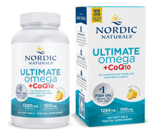 Cargar imagen en el visor de la galería, Nordic Naturals | Ultimate Omega + CoQ10 Limón | 120 Geles