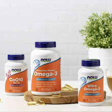 Cargar imagen en el visor de la galería, NOW Foods Omega-3 1000mg | 180 EPA / 120 DHA | Destilado Molecularmente | Sin Colesterol