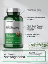 Cargar imagen en el visor de la galería, Ashwagandha Extracto 10:1 | Equiv. 4500 mg | 200 Cápsulas | Horbäach