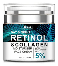 Cargar imagen en el visor de la galería, Crema Avanzada De Colágeno Con Retinol Para Cara Con 5% De