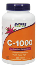 Cargar imagen en el visor de la galería, NOW Foods Vitamina C 1000mg Liberación Sostenida + Escaramujo | 250 Tabletas