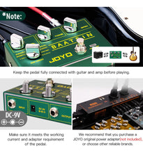 Cargar imagen en el visor de la galería, Joyo Pedal De Distorsión Serie R De Metal Pesado Entre