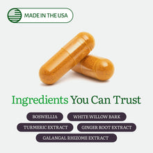 Cargar imagen en el visor de la galería, EcoStream Naturals InflamEase 60 Cápsulas Vegetarianas | Uso Diurno y Nocturno