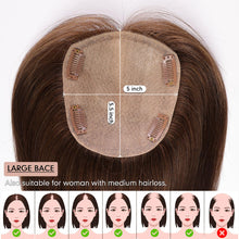 Cargar imagen en el visor de la galería, Starluck Topper Cabello Humano Remy | Flequillo | Miel | Base Seda