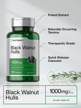 Cargar imagen en el visor de la galería, Horbaach Black Walnut Hulls Cápsulas 1000 Mg 120