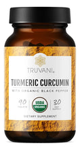 Cargar imagen en el visor de la galería, Truvani Tabletas De Curcumina De Cúrcuma Orgánica De 1350 Mg