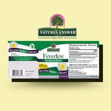 Cargar imagen en el visor de la galería, Natures Answer Feverfew Herb Vegetarian Cápsulas De 250 Mg