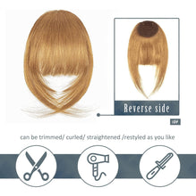 Cargar imagen en el visor de la galería, Barsdar Flequillo Con Clip 100 % Cabello Humano Real Color