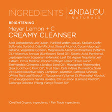 Cargar imagen en el visor de la galería, Andalou Naturals Meyer Limón + C Cremoso Limpiador 6 Onza