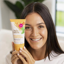 Cargar imagen en el visor de la galería, By Nature Limpiador Facial Vitamina C + Colágeno | 7 oz | Cremoso + Hidratante | 97% Natural | Cruelty-Free