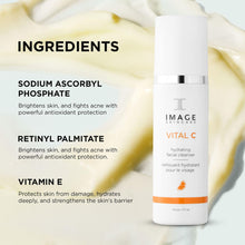 Cargar imagen en el visor de la galería, Image Skincare Vital C Limpiador Facial Hidratante Lavado