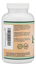 Cargar imagen en el visor de la galería, L-Serina 2000 mg | 180 Cápsulas | Vegano | Sin OGM | Double Wood