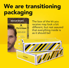 Cargar imagen en el visor de la galería, Cleverman Kit De Tinte Para Cabello Y Barba Marrón Oscuro