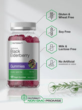 Cargar imagen en el visor de la galería, Horbaach Sambucus Saúco Negro 400 mg 120 Gomitas | Zinc + Vitamina C | Inmunidad