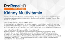 Cargar imagen en el visor de la galería, Nephroceuticals ProRenal+D | Omega-3 Aceite de Pescado + Vitamina D3 | 180 Cápsulas Blandas | 90 Días | Multivitamínico Renal
