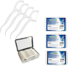 Cargar imagen en el visor de la galería, Palillos de Hilo Dental Biodegradables | 165 Uds (3 Cajas x 55) | Hilo Irrompible | Ecológicos
