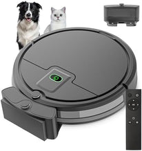 Cargar imagen en el visor de la galería, Aspirador robot, aspiradora robot, succión delgada de 2900 Pa sin enredos, aspiradora robótica automática de carga automática, ideal para pelo de mascotas, suelos duros y alfombras de pelo bajo
