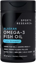 Cargar imagen en el visor de la galería, Omega-3 Triple Concentración 1250 mg | 90 Cápsulas | Aceite de Pescado de Alaska | Sports Research
