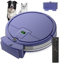 Cargar imagen en el visor de la galería, Aspirador robot, aspiradora robot, succión delgada de 2900 Pa sin enredos, aspiradora robótica automática de carga automática, ideal para pelo de mascotas, suelos duros y alfombras de pelo bajo
