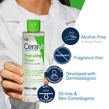 Cargar imagen en el visor de la galería, CeraVe Hydrating Toner for Face Non-Alcoholic with Hyaluronic Acid, Niacinamide, and Ceramides for S
