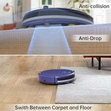 Cargar imagen en el visor de la galería, Aspirador robot, aspiradora robot, succión delgada de 2900 Pa sin enredos, aspiradora robótica automática de carga automática, ideal para pelo de mascotas, suelos duros y alfombras de pelo bajo
