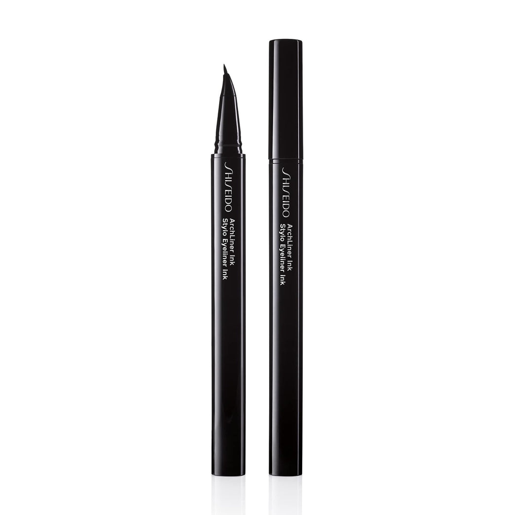 Shiseido ArchLiner Ink, Negro - Delineador de ojos microfino de punta arqueada - Color resistente al agua, a las manchas, al desgarro - Dura hasta 24 horas