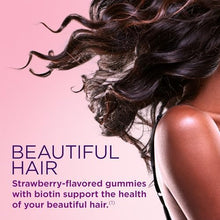 Cargar imagen en el visor de la galería, Nature's Bounty Optimal Solutions | Biotina 2500 mcg | Gomitas Fresa | Cabello, Piel y Uñas

