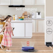 Cargar imagen en el visor de la galería, Aspirador robot, aspiradora robot, succión delgada de 2900 Pa sin enredos, aspiradora robótica automática de carga automática, ideal para pelo de mascotas, suelos duros y alfombras de pelo bajo

