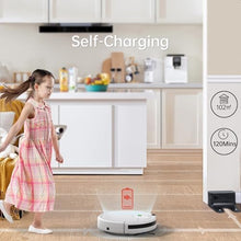 Cargar imagen en el visor de la galería, Aspirador robot, aspiradora robot, succión delgada de 2900 Pa sin enredos, aspiradora robótica automática de carga automática, ideal para pelo de mascotas, suelos duros y alfombras de pelo bajo
