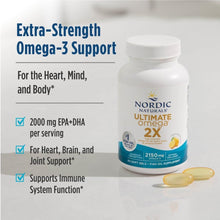 Cargar imagen en el visor de la galería, Nordic Naturals Ultimate Omega 2X | 2150 mg Omega-3 | Sabor Limón
